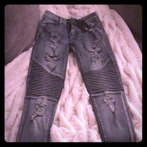 Blue vintage jeans